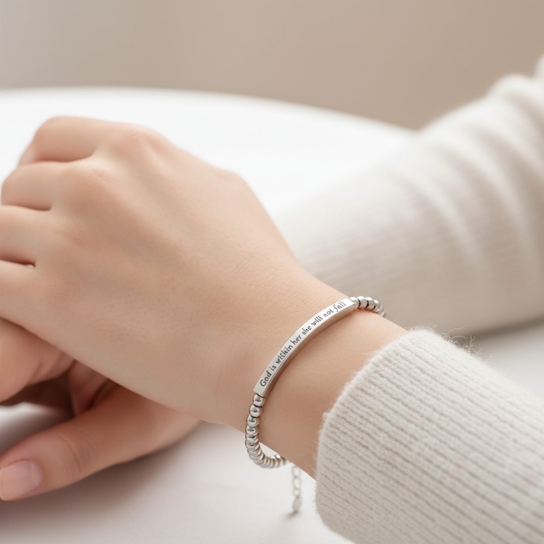 God Is Within Her Bracelet